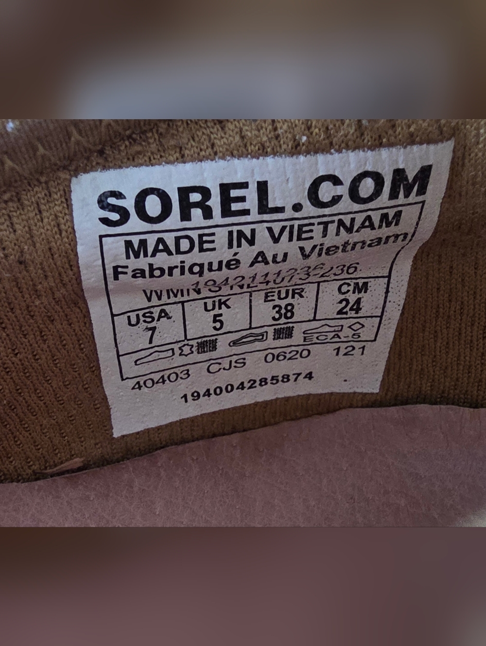 Sorel Kinetic Impact Lace Sneakers in Dioxide Gold Women's Size 7 - Picture 10 of 10